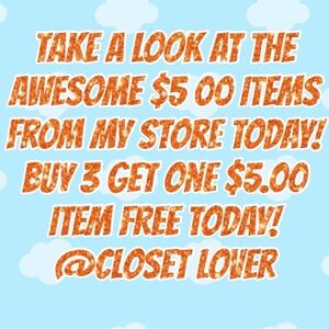 🎶🎶 Promotional $5.00 Deals Today!